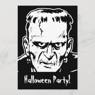 Uitnodiging Frankenstein Halloween Party