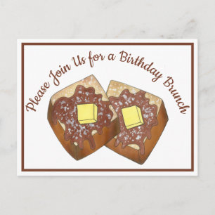 Uitnodiging Franse Toast Breakfast Brunch Party