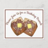 Uitnodiging Franse Toast Breakfast Brunch Party (Voorkant)