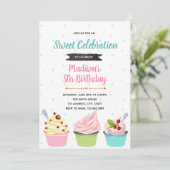 Uitnodiging Frozen Yogurt feest (Staand voorkant)