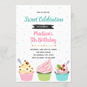 Uitnodiging Frozen Yogurt feest