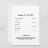 Uitnodiging Funeral Feest Van Leven Bloemstuk (Achterkant)