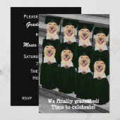 Uitnodiging Funny Graduation Party (Voorkant / Achterkant)