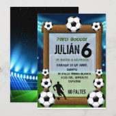 uitnodiging futboll (Voorkant / Achterkant)