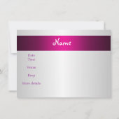 Uitnodiging gaan weg partij meisjes fiets bagage p (Achterkant)