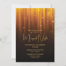 Uitnodiging galabal Magische Nacht Gouden Lichten
