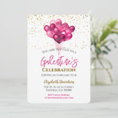 Uitnodiging galentijnsdag van de partij Heart Ball (Staand voorkant)