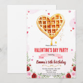 Uitnodiging Galentine's Brunch feestje (Voorkant / Achterkant)