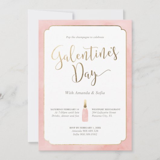 Uitnodiging Galentines Day (Voorkant)