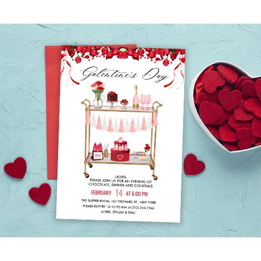 Uitnodiging Galentine's Day Bar Kar