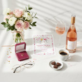 Uitnodiging Galentines Day Toasting Hart Frame