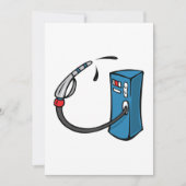 Uitnodiging gaspomp (Voorkant)