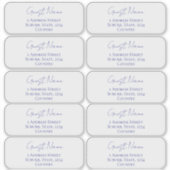 Uitnodiging Gastgegevens Transparant Sticker (Voorkant)