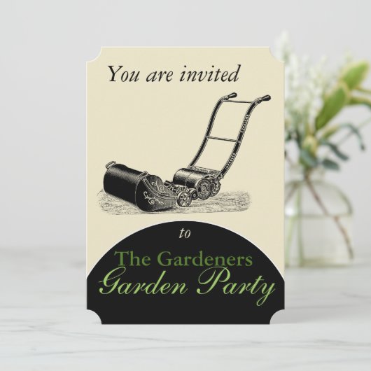 Uitnodiging gazonpartij (Staand voorkant)