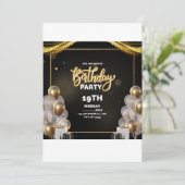 UITNODIGING GEBOORTE 19E (Staand voorkant)