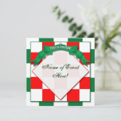 Uitnodiging - - Gecontroleerd rood/groen (Staand voorkant)