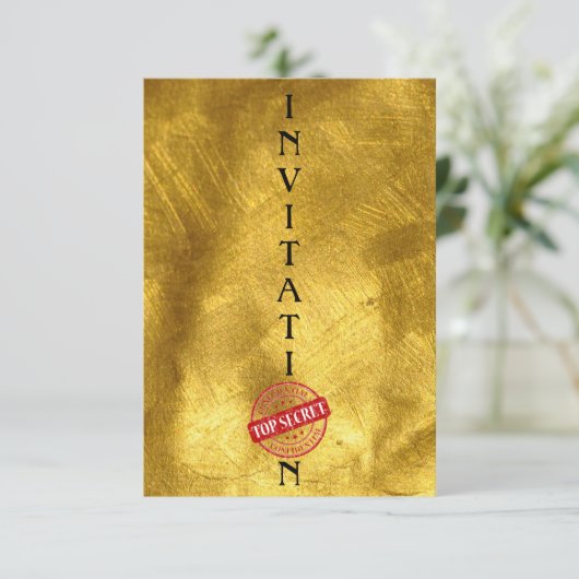 Uitnodiging geheime dans (Staand voorkant)