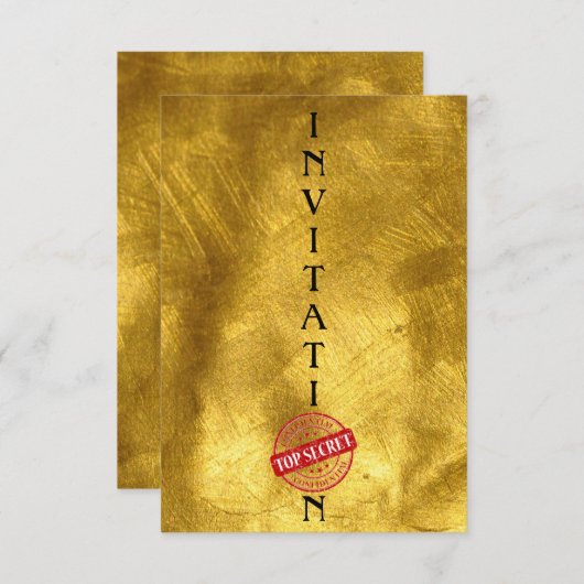 Uitnodiging geheime dans (Voorkant / Achterkant)