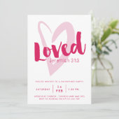 Uitnodiging Geliefd Valentijnsfeest (Staand voorkant)