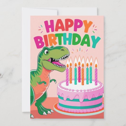 Uitnodiging gelukkige verjaardag voor kinderen (Voorkant)