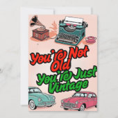 Uitnodiging Gelukkige Verjaardagskaarten (Voorkant)