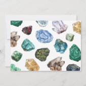 Uitnodiging Geologie Verjaardag Foto (Achterkant)