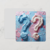 Uitnodiging Geslacht Onthullen Partij Eenvoudige a (Voorkant / Achterkant)