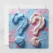 Uitnodiging Geslacht Onthullen Partij Eenvoudige a (Voorkant)