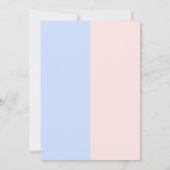 Uitnodiging geslacht onthulling, jongen of meisje, (Achterkant)