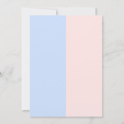 Uitnodiging geslacht onthulling, jongen of meisje, (Achterkant)