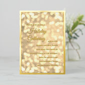 Uitnodiging Ggloed Holiday Party (Staand Voorkant)