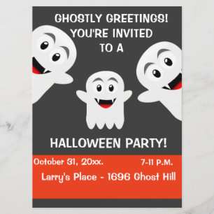 Uitnodiging Ghost Halloween Party
