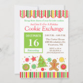 Uitnodiging Gingerbread Holiday Cookie Exchange (Voorkant)