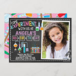 Uitnodiging Girl Science Birthday Party<br><div class="desc">Voeg met deze uitnodiging een unieke aanraking toe aan uw kleine speciale dag.</div>