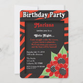 Uitnodiging Girls Night Birthday Party (Voorkant)