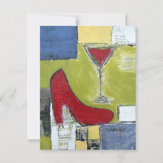 Uitnodiging Girls Night Party (Voorkant)