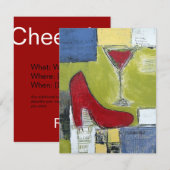 Uitnodiging Girls Night Party (Voorkant / Achterkant)