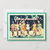 Uitnodiging  Girl's Weekend Beach Party (Voorkant)