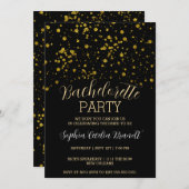 Uitnodiging Glitter Splash Party (Voorkant / Achterkant)