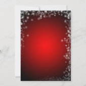 Uitnodiging Glitzy Red Holiday Party (Achterkant)