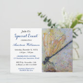 UITNODIGING GLOEIEND LIBELLE FEEST EVENEMENT (Staand voorkant)