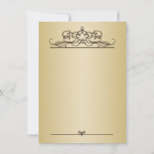 Uitnodiging Golden confetti Retirement Party (Achterkant)