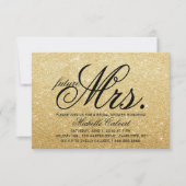 Uitnodiging - Golden Glitter Vrijgezellenfeest fut (Voorkant)