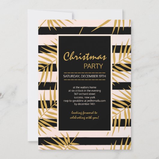 Uitnodiging Golden Palms (Voorkant)