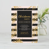 Uitnodiging Golden Palms (Staand voorkant)