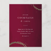 Uitnodiging Golden Rings Cocktail Party (Voorkant)