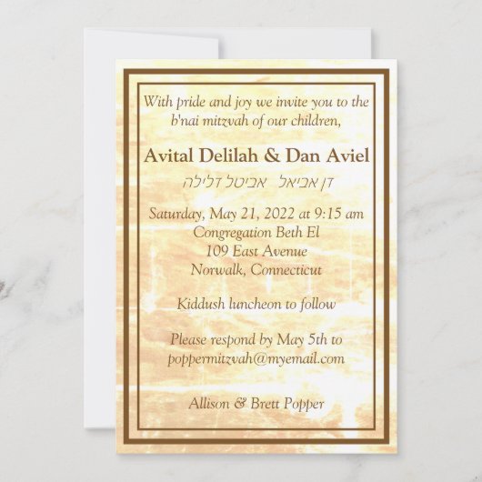 Uitnodiging Golden Traditions (Voorkant)