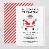 Uitnodiging Golf Holiday Party (Voorkant / Achterkant)