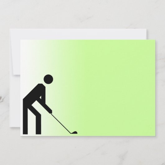 Uitnodiging Golf Outing Charity Party (Achterkant)