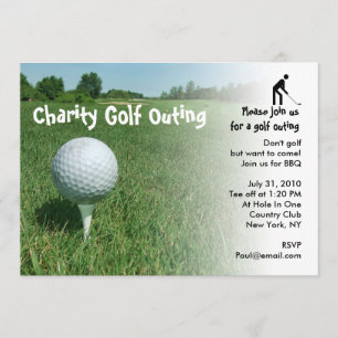 Uitnodiging Golf Outing Charity Party